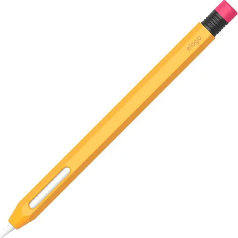 Elago Classic Pencil Case Tablet Stylus Accessory Yellow Silicone Sleeve