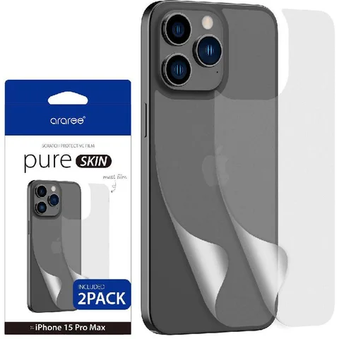 Araree Pure Skin Matt Film (2 Pcs) Smartphone Screen Protector for iPhone 15 Pro Max