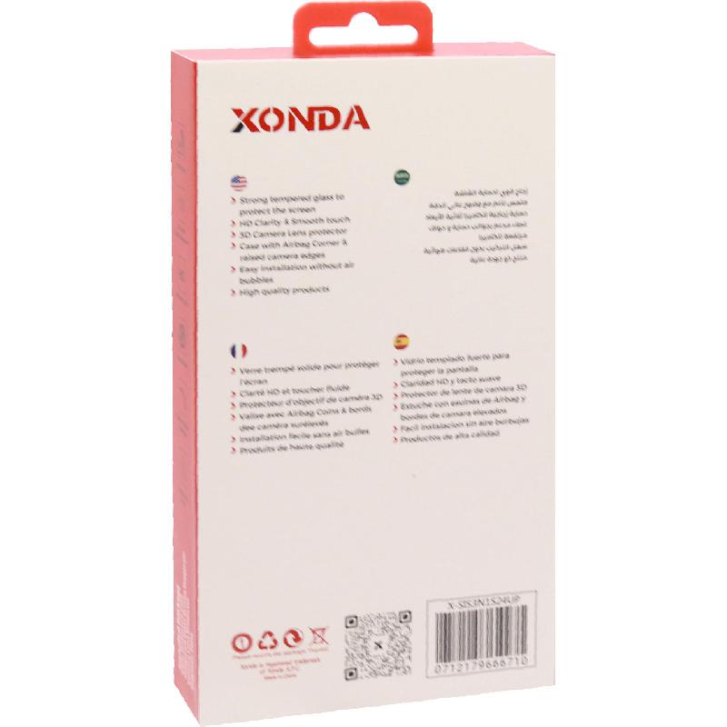 Xonda 3-in-1 Clear Case + Privacy Tempered Glass + Camera Lens Protector Smartphone Case Bundle — view 2
