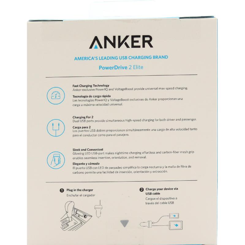 Anker PowerDrive 2 Elite USB Car Charger — view 4