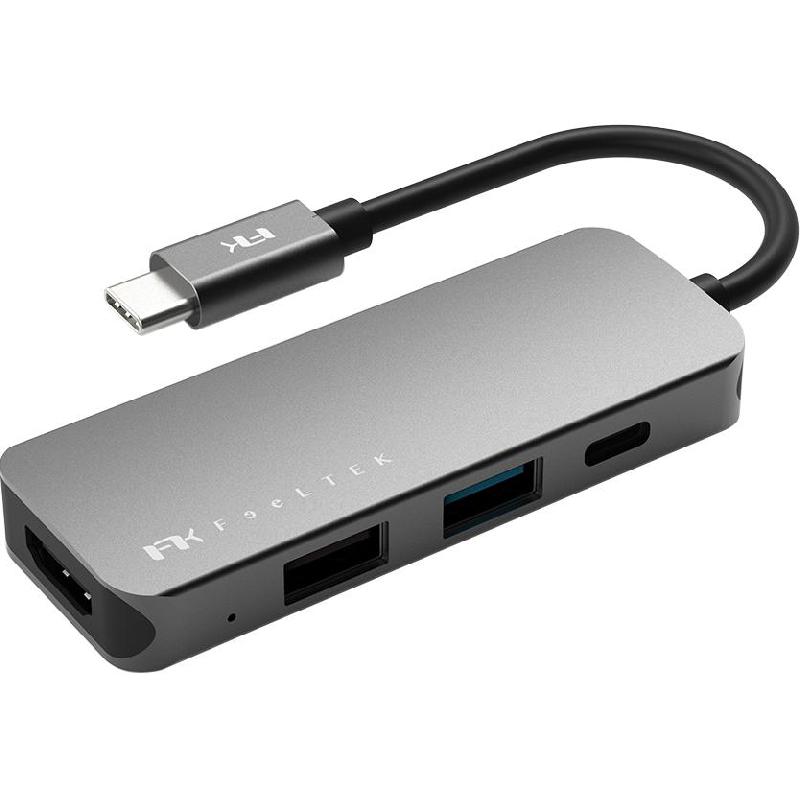 FeelTek 4-in-1 USB-C Hub Multi-port Station 4 Port (HDMI/USB 2.0/USB 3.0/USB-C (PD))