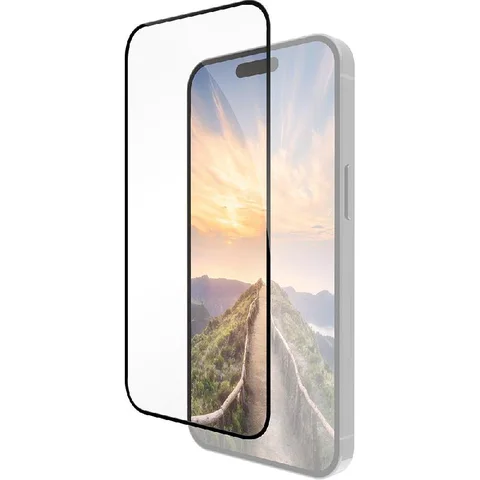 DBRAMANTE1928 Eco-shield Black Edge Smartphone Screen Protector for iPhone 16