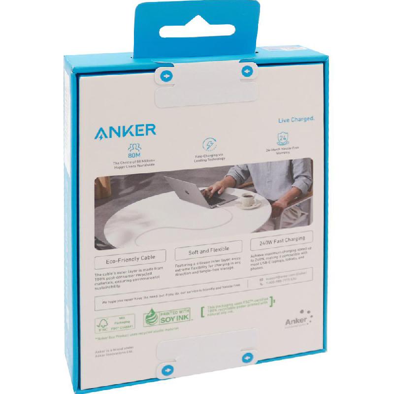 Anker USB-C to USB-C Sync & Charge Cable 3.00 ft ( 91.44 cm ) — view 3