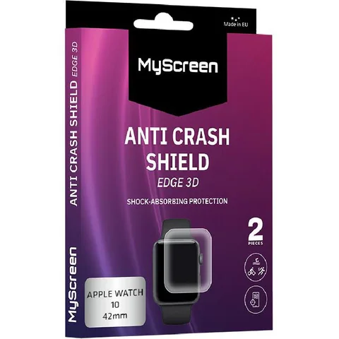 MyScreenPROTECTOR AntiCRASH Shield Smartwatch Screen Protector for Apple Watch Series 10 42
