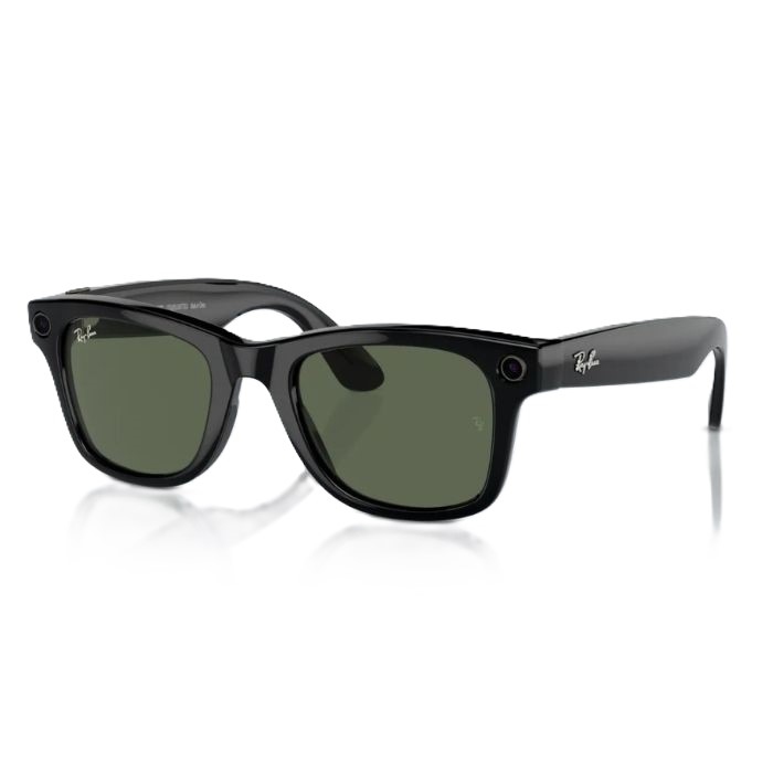 Ray-Ban Meta Gen 2 Wayfarer Shiny Black L G15 Green RW4012