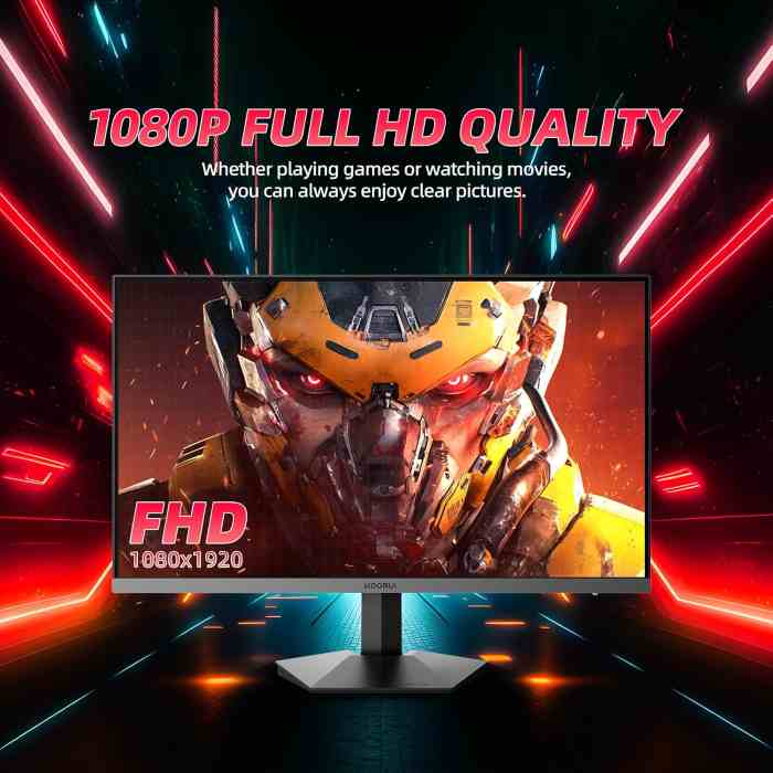 Koorui 27inch VA FHD Gaming Monitor, HDMI 240HZ, 1ms, Black - GN02 — view 3