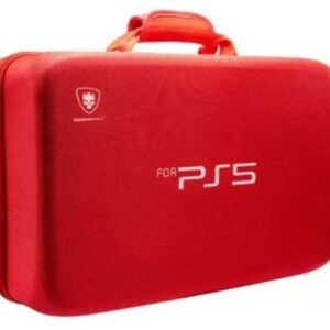 Dead Skull Hardshell PlayStation 5 PS5 Carrying Case, Red