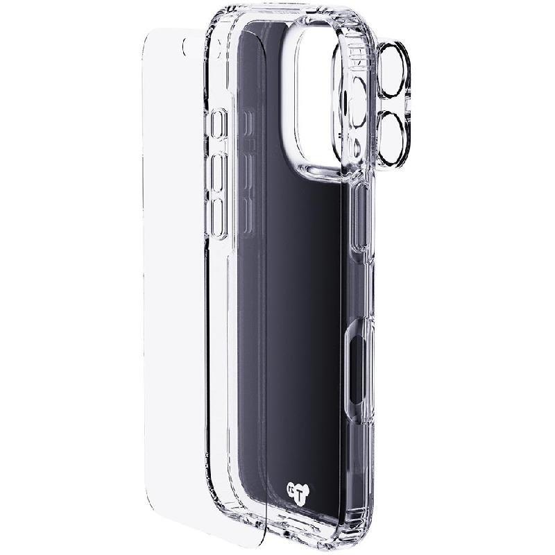 Tech21 3-in-1 MagSafe Bundle Evo Clear MagSafe Case + Impact Glass Screen Protector + Camera Lens Protector Smartphone Case Bundle