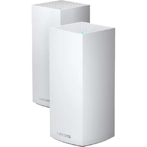Linksys Velop (2-pack) Whole Home Mesh Wi-Fi Wi-Fi 6 (802.11ax) Tri-Band (2.4 GHz/5 GHz/5 GHz)