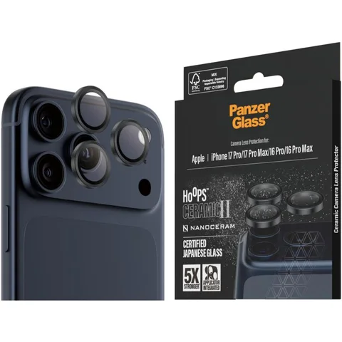 PanzerGlass Hoops Camera Lens Protector (Individual Ring) Smartphone Camera Accessory