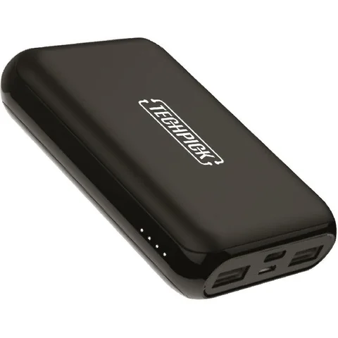 Techpick Power Bank Charger 10000 mAh 3 USB (2X USB/1X USB-C)