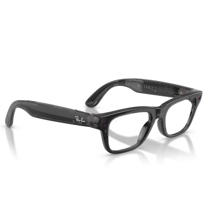 Ray-Ban Meta Blayzer Optics Gen 2 Transparent Black Clear Lens Smart Glasses 50mm — view 5