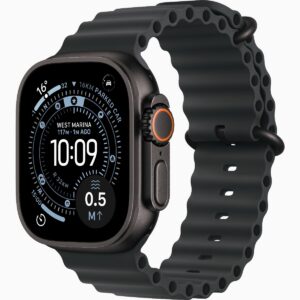 Apple Watch Ultra 3, GPS + Cellular, 49mm, Black Titanium Case with Black Ocean Band