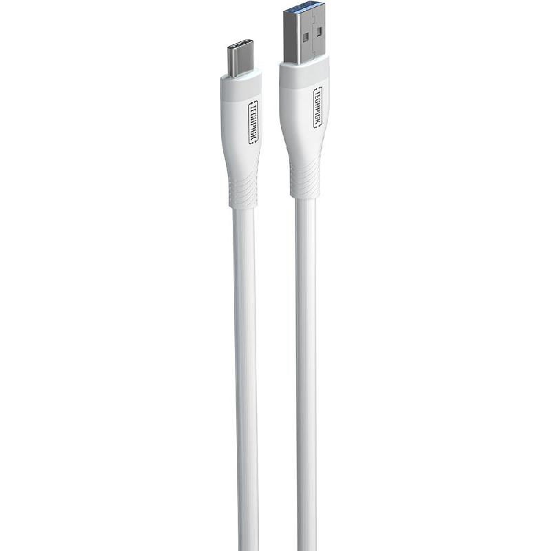 Techpick Silicone USB-A to USB-C Sync & Charge Cable 1.00 m ( 3.28 ft )