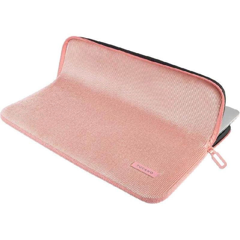 TUCANO Velluto 13 MacBook Sleeve for 13" Screen Size Pink — view 3