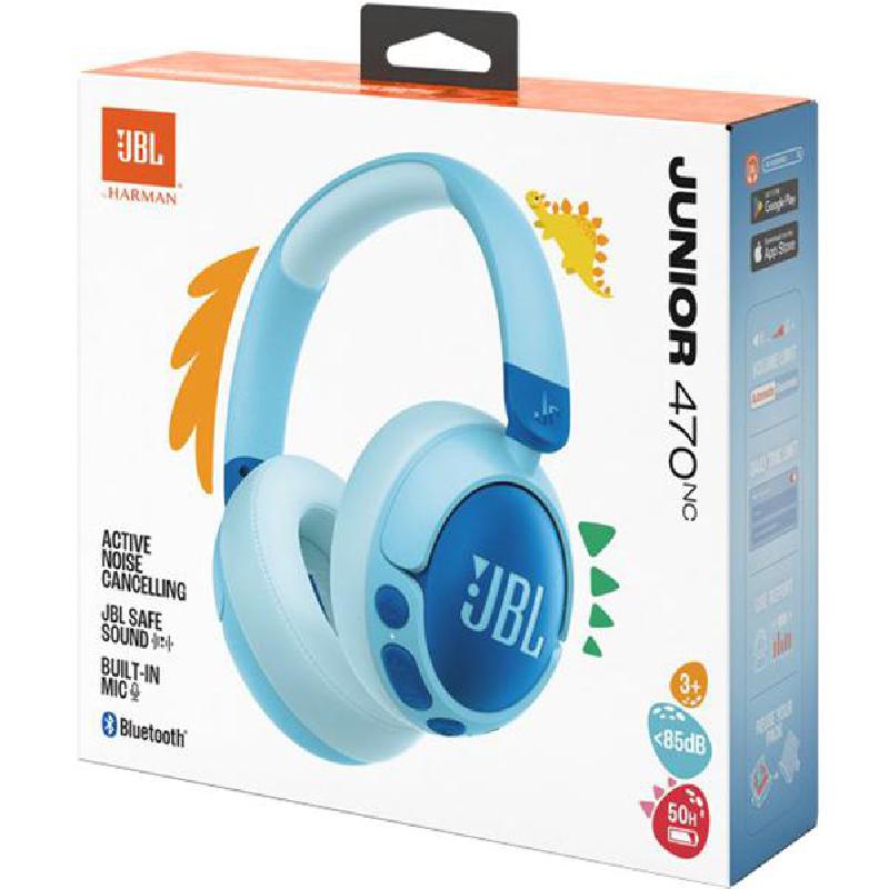 JBL Junior 470NC Over-Ear Headphones Bluetooth Blue — view 5