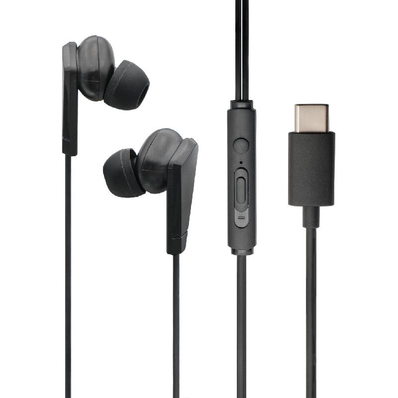 Techpick Earphones Wired Black