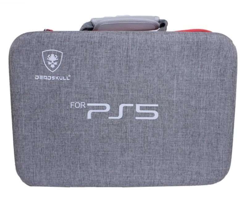 Dead Skull Hardshell PlayStation 5 PS5 Carrying Case, Grey