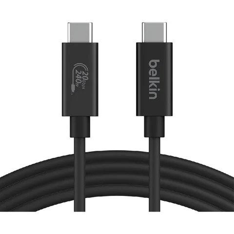 Belkin Connect USB4 Cable, 240 W + 20 Gbps AV Cable 2.00 m ( 6.56 ft )