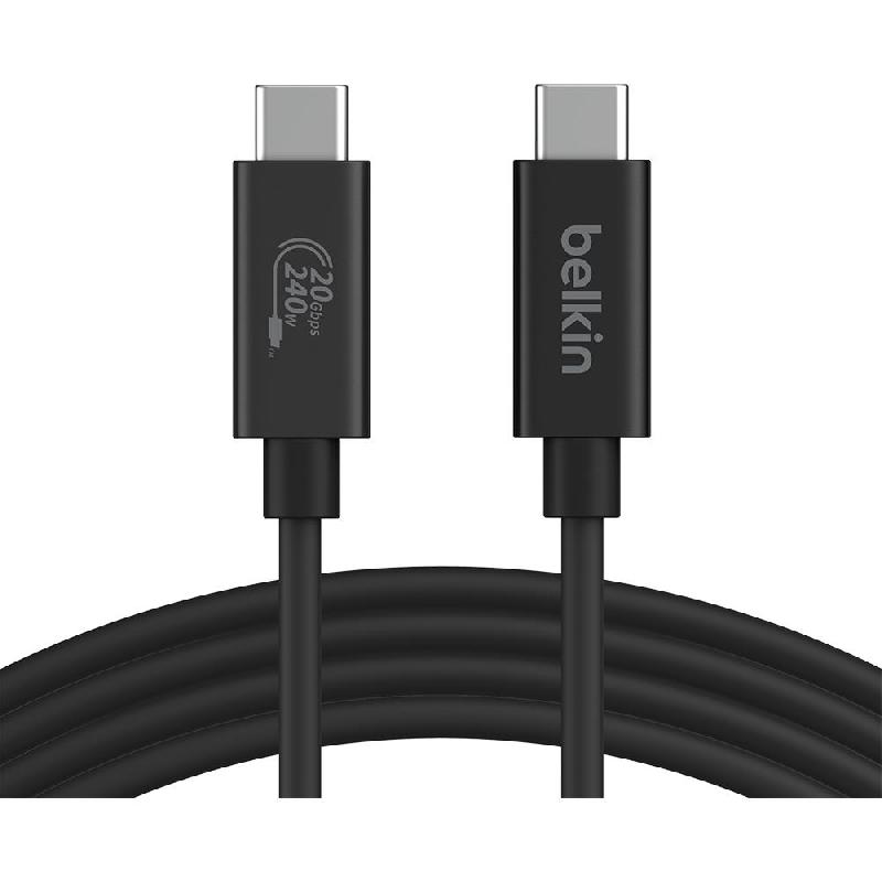 Belkin Connect USB4 Cable, 240 W + 20 Gbps AV Cable 2.00 m ( 6.56 ft )