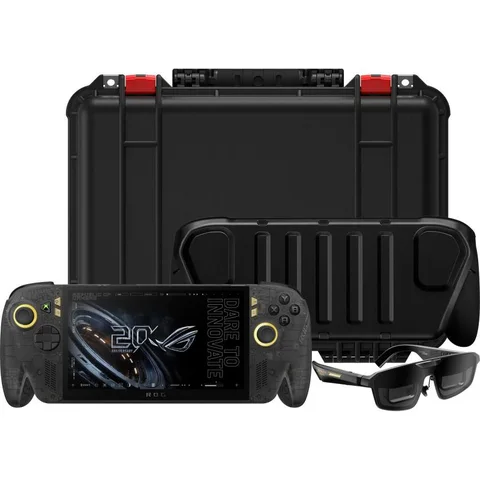 Asus Gaming Handheld ROG ALLY X20 1 TB PCIe 4.0 NVMe M.2 SSD Bundle With Monitor Glasses+ProtectiveCase+Suitcase Hard Bag Black