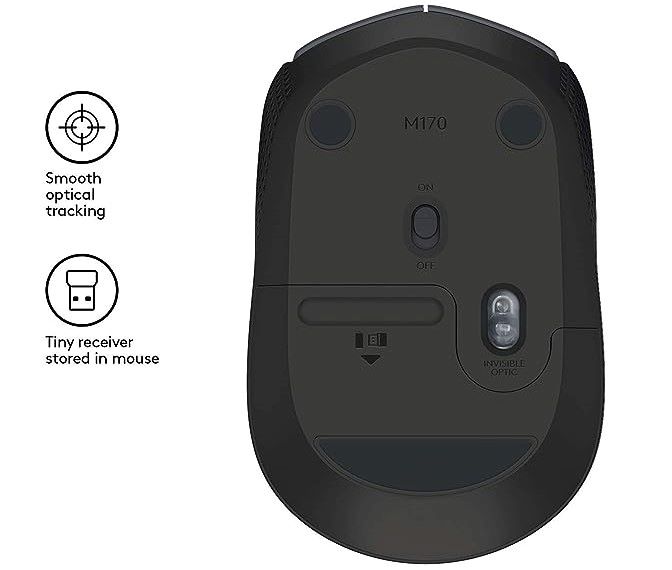 Logitech M171 Wireless Mouse - Black — view 2