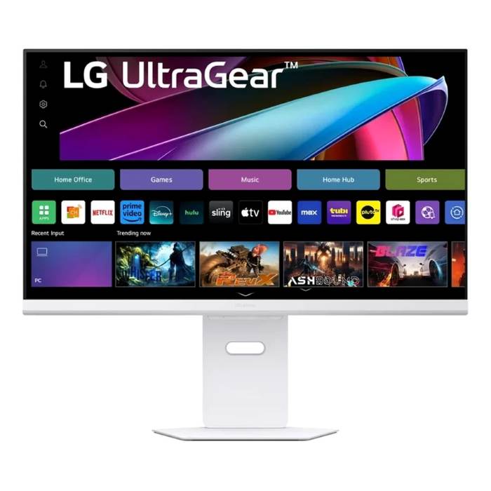 LG UltraGear 32inch UHD 3840X2160 Gaming Monitor, IPS Panel, 144Hz, 1ms, Display Port, HDMI, White - 32G810SA-WAMA