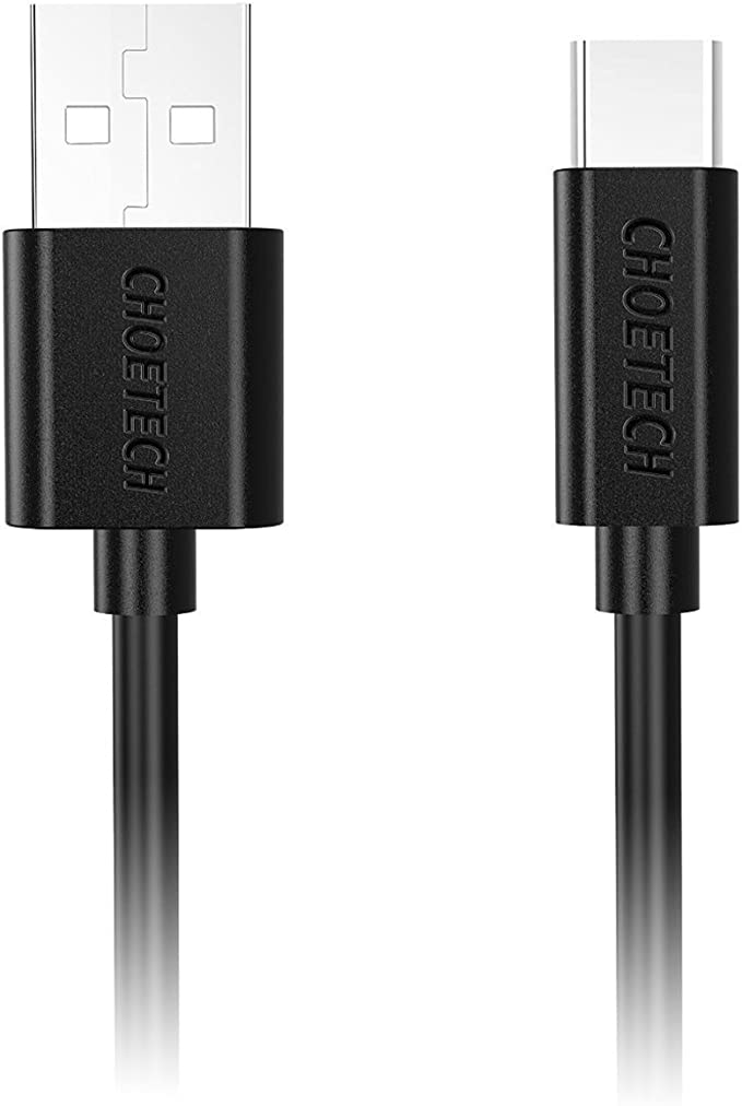 Choetech CHT-AC0002-V2 3.3ft(1m) USB Type C Micro to Type C-(Black)-(AC0002)