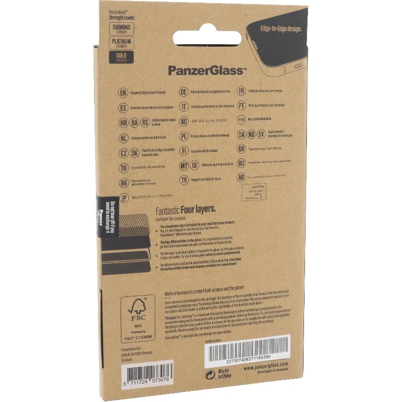 PanzerGlass Tempered Glass, Edge-to-Edge, Black Case Friendly Smartphone Screen Protector for Samsung Galaxy M54 5G — view 2