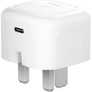 Belkin BoostCharge 30W Cube Charger with Single USB-C PD and Foldable Pins