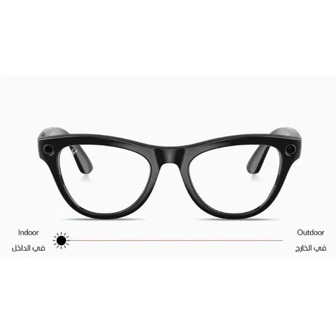 Ray-Ban Meta Skyler Shiny Black Transitions Cerulean Blue - 4010