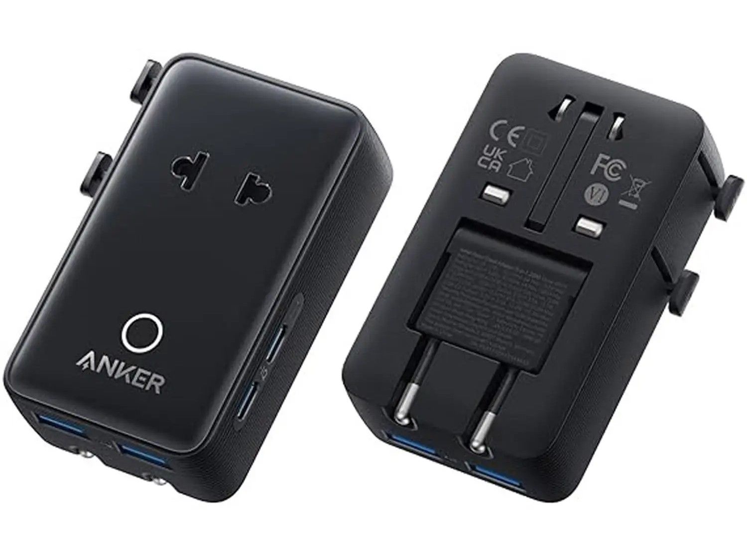 Anker Nano 20W Travel Adapter, 5in1 - Black
