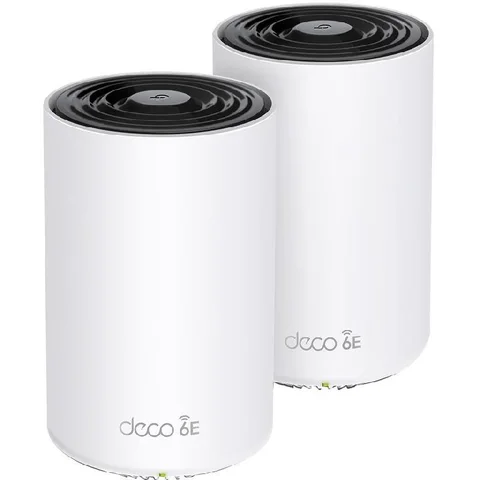 TP-Link Deco XE75 (2-Pack) Whole Home Mesh Wi-Fi Wi-Fi 6E (802.11ax) Tri-Band (2.4 GHz/5 GHz/6 GHz)