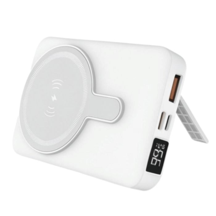 Hezire Hmag+ Wireless 10,000mAh Power Bank, White - HEZ-PBW10K-MAG
