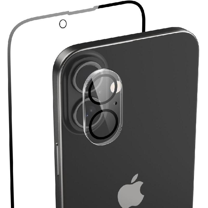 Raptic 2-in-1 Tempered Glass 2-in-1 Bundle: Tempered Glass + Camera Lens Protector Smartphone Display Protection — view 2
