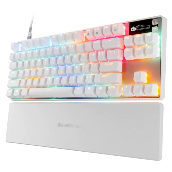 SteelSeries Apex Pro TKL Gen 3 US Gaming Keyboard, White