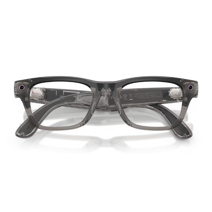 Ray-Ban Meta Blayzer Gen 2 Matte Transparent Ice Grey Clear Lenses Smart Glasses 54Mm — view 4