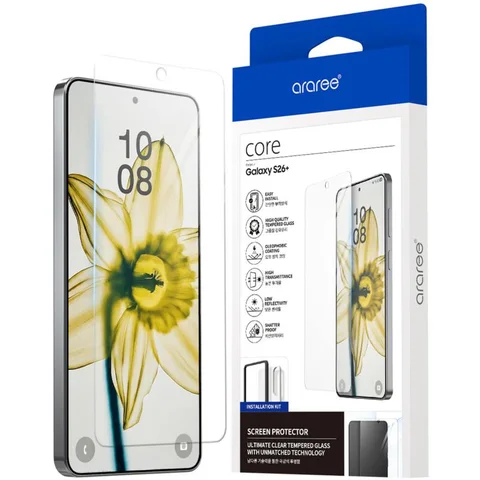 Araree Core Tempered Glass Smartphone Screen Protector for Samsung Galaxy S26+