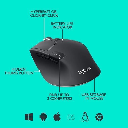 Logitech Marathon M705 Wireless Mouse — view 3