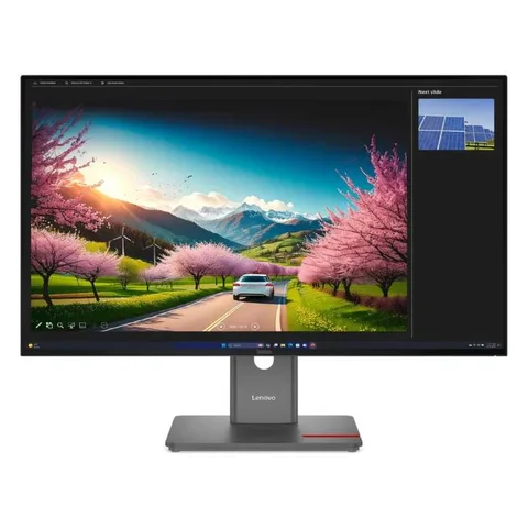 Lenovo Think Vision 31.5inch UHD 3840X2160 Monitor, 120Hz, IPS Panel, Anti-glare, 4ms, HDMI, DisplayPort, Adjustable Stand, Black - 64A8XAT2UK