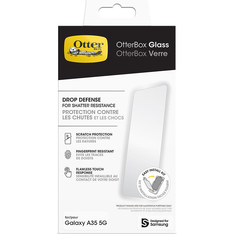 OtterBox Trusted Glass Tempered Glass, Clear Smartphone Screen Protector for Samsung Galaxy A35 5G