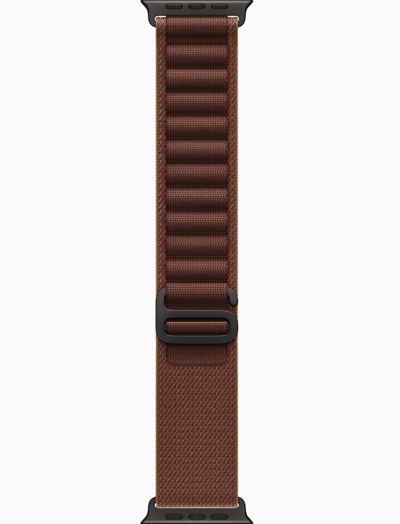 Apple Watch Ultra 4, GPS + Cellular, Black Titanium Case with Burgundy Alpine Loop - S — view 3