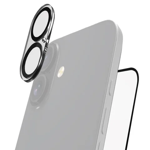 Raptic Air-Glass 2-in-1 Bundle: Tempered Glass + Camera Lens Protector Smartphone Display Protection