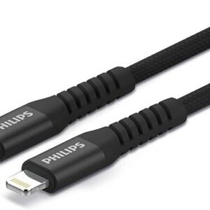 Philips USB-C to Lightning Braided Cable Black 2m -DLC5206L/00