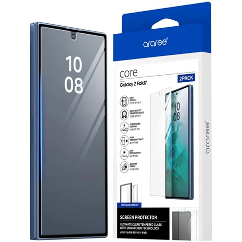 Araree Core Front Screen Tempered Glass Smartphone Screen Protector for Samsung Galaxy Z Fold7