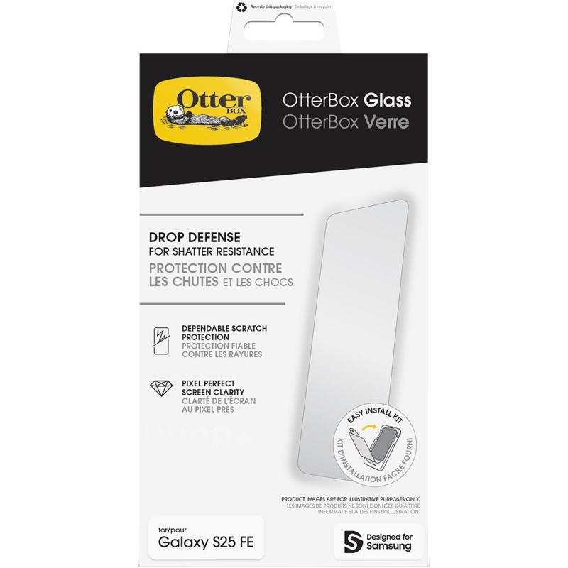 OtterBox Glass Smartphone Screen Protector for Samsung Galaxy S25 FE 5G — view 2