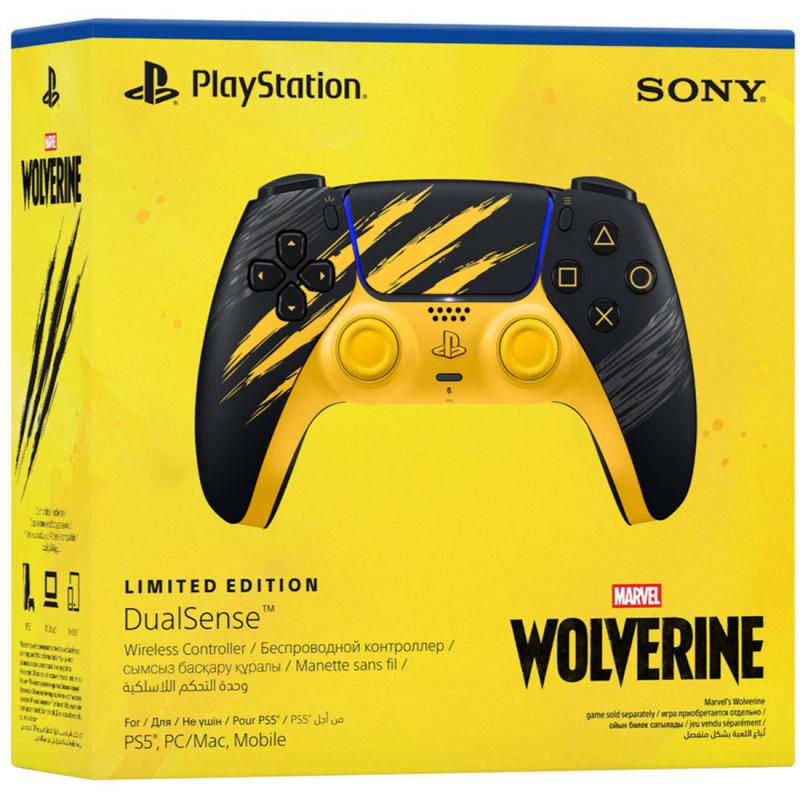 Sony DualSense Marvel's Wolverine Battle Yellow ltd Edt Controller Wireless Black/Yellow — view 2