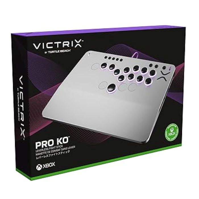 Turtle Beach Victrix Pro KO Leverless, Customizable eSports Tournament Ready Arcade Controller, Gray — view 4