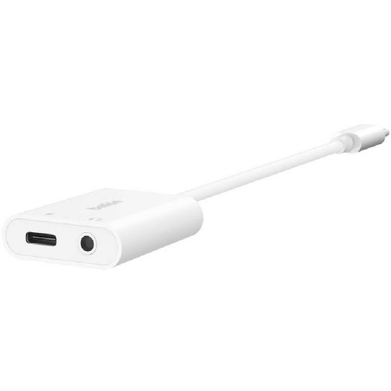 Belkin RockStar 3.5 mm Audio + USB-C Charge Adapter AV Adapter — view 2
