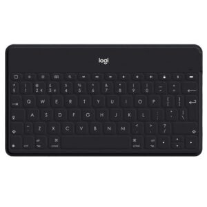 Logitech Keys-To-Go Wireless Bluetooth Keyboard For iPhone, iPad, Smartphone, Tablet, Android, Windows, Apple T, Ultra-Thin, Ultra-Light, Short-Cut Keys - Black